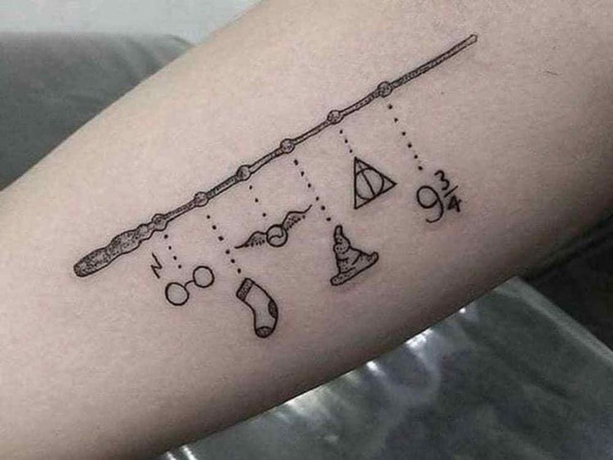 Moda tatuagem harry potter 🧹