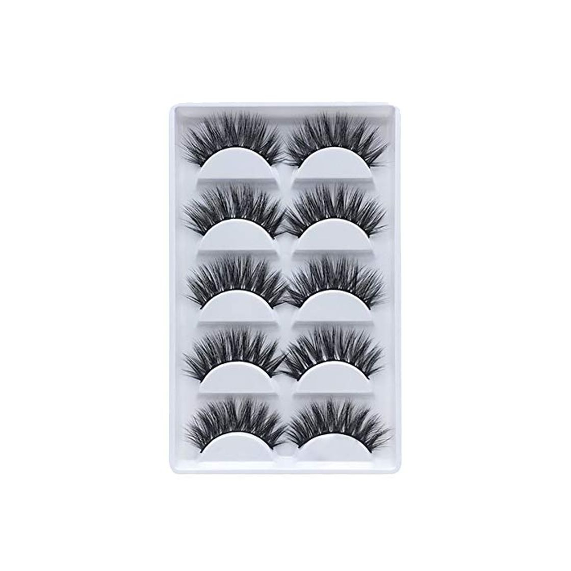 Social Kanggest.5 Pares Pestañas Postizas Naturales de Muy Realista Pestañas Postizas 3D Falso