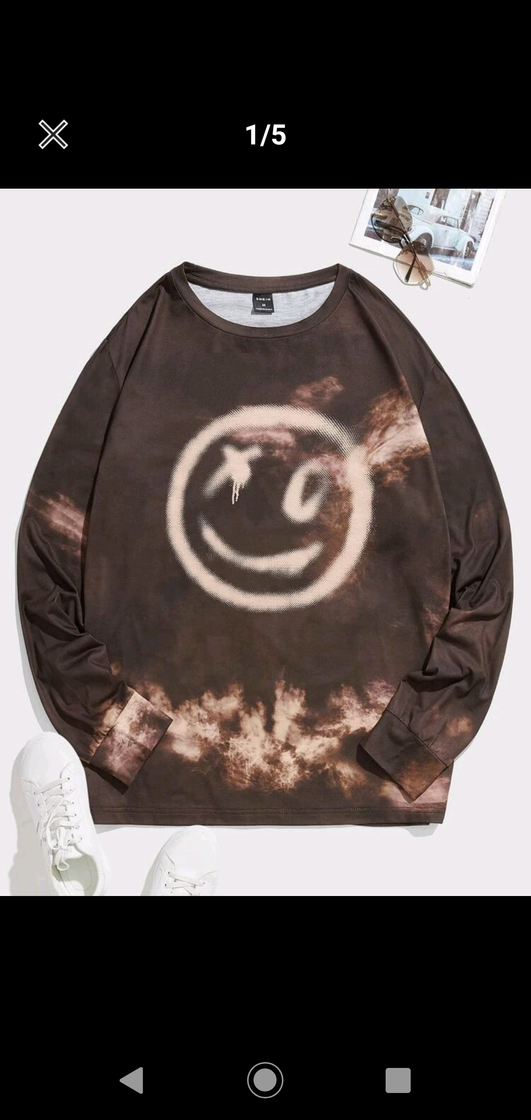 Social Suéter Tie Dye Grunge Masculino