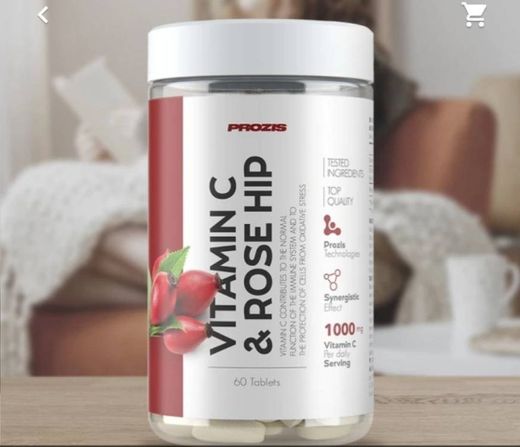 Vitamin C 1000mg + Rose Hip 60 tabs - Athlete's Health | Prozis