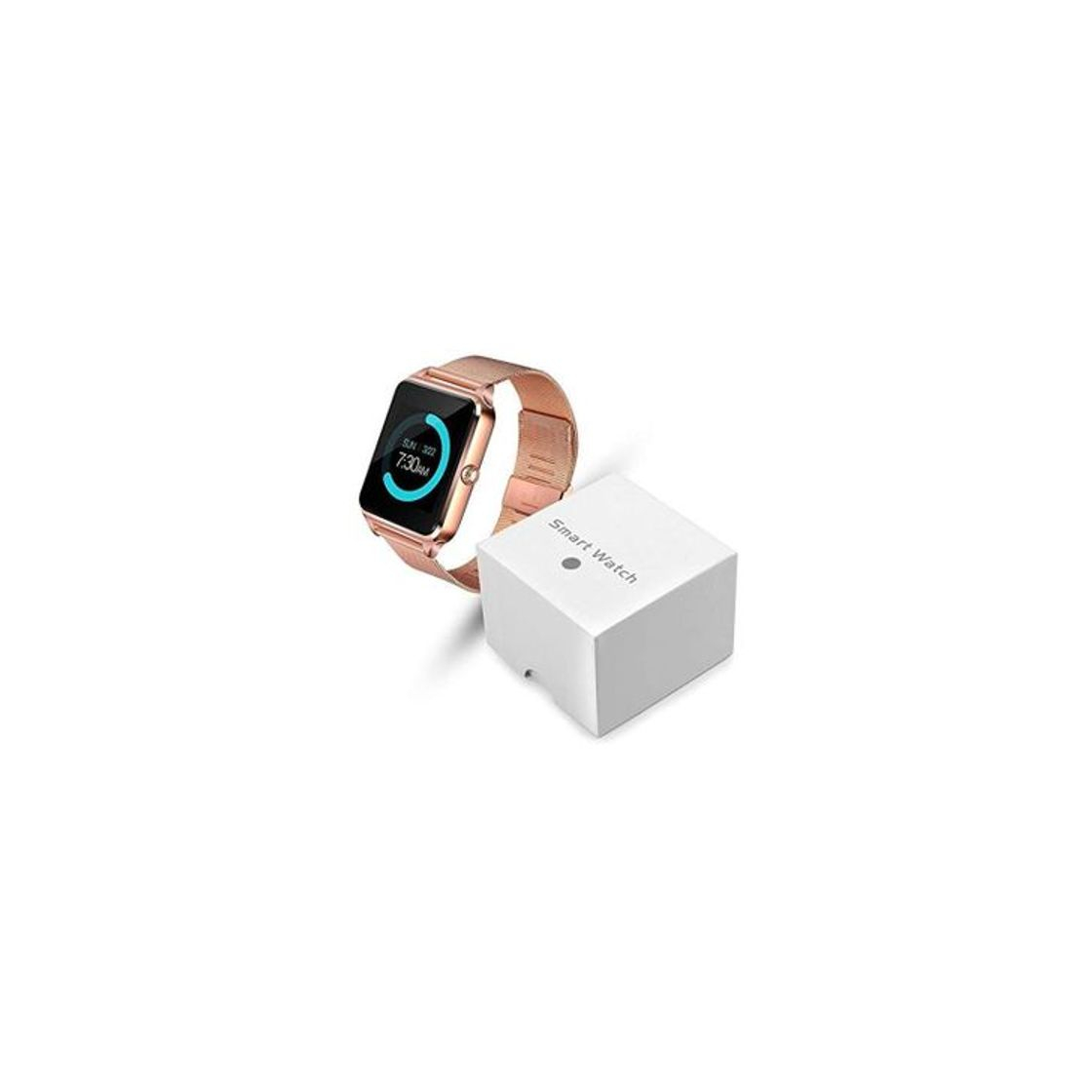 YWSZY Reloj Inteligente Mujer Pantalla Táctil Led Bluetooth Deporte Música Multifunción Correa De Acero Reloj Inteligente Reloj Mujer Reloj Relogio Feminino @ Gold
