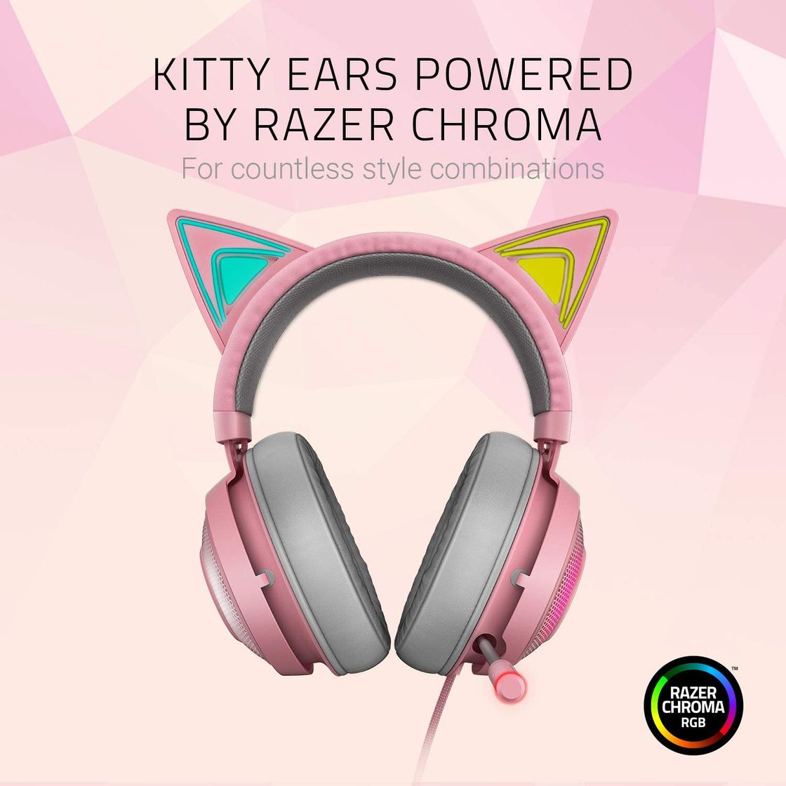 Electronic Razer Kraken Kitty - Auriculares de Diadema para Videojuegos