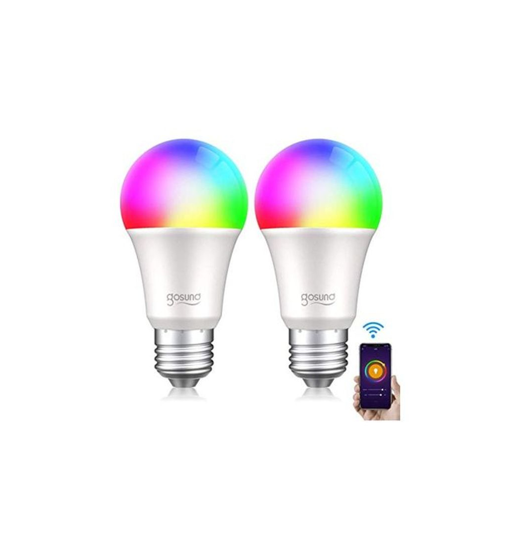 Product gosund Bombilla LED Inteligente WiFi, Lámpara Regulable, Luces Cálida de RGB, Compatible