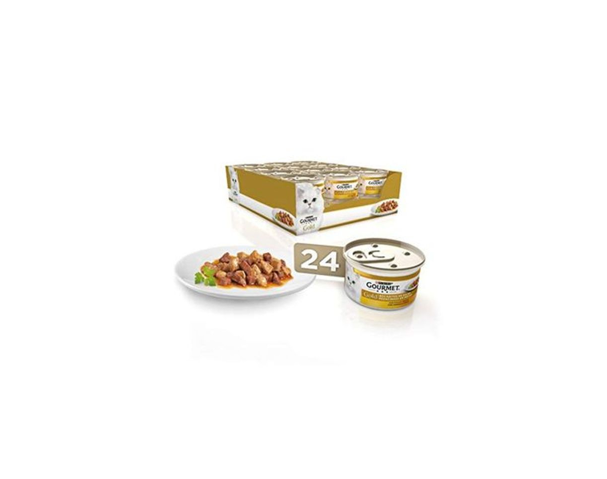 Productos Purina Gourmet Gold Bocaditos en Salsa comida para gatos con Pollo e