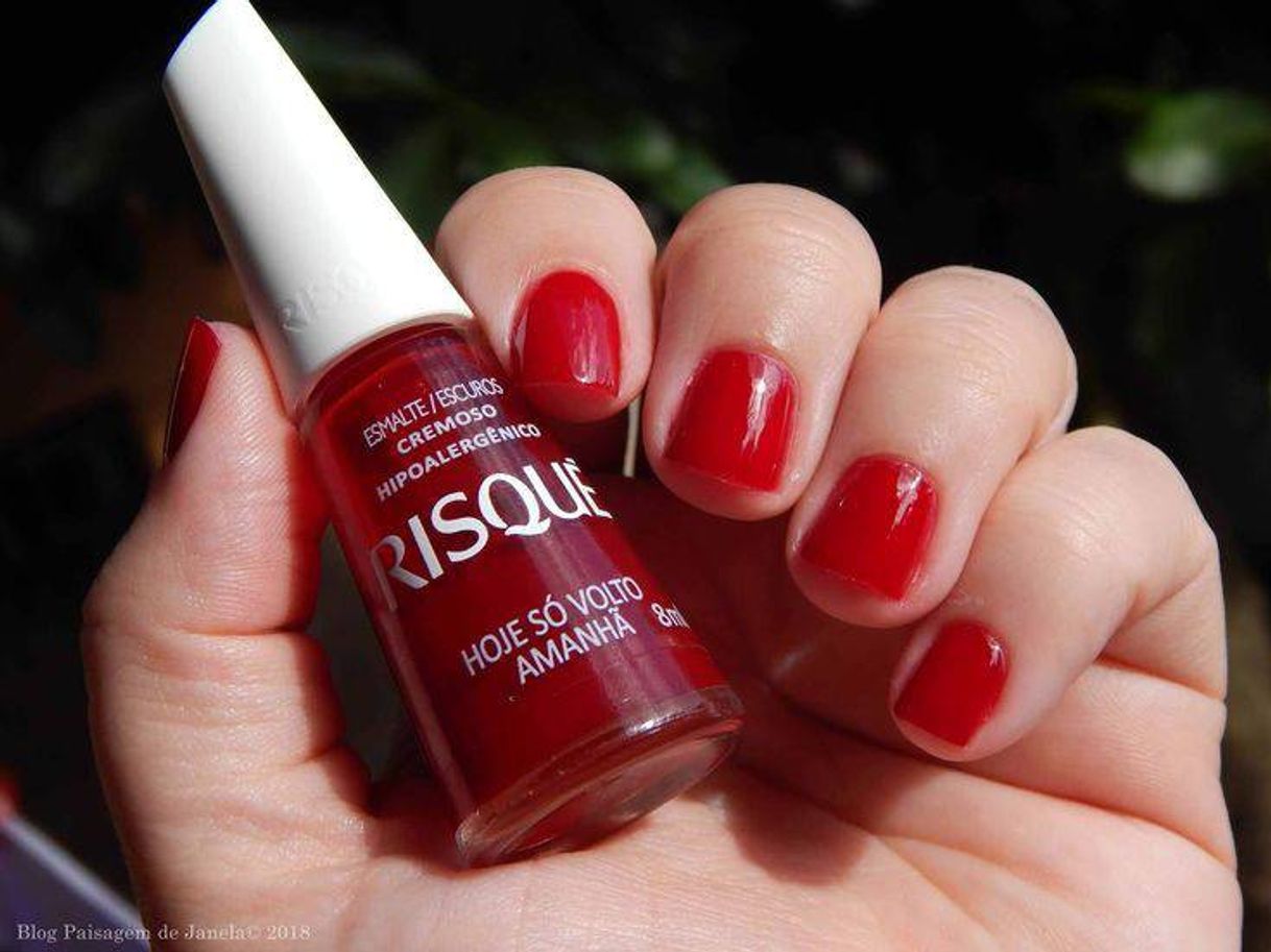 Moda Esmalte vermelho Risqué