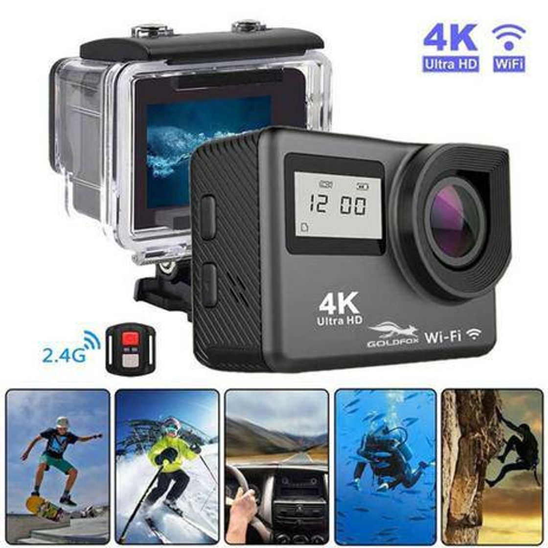 Moda Câmera Action Go Cam Pro Ultra 4k Sport Wifi Hd Prova Dágua 