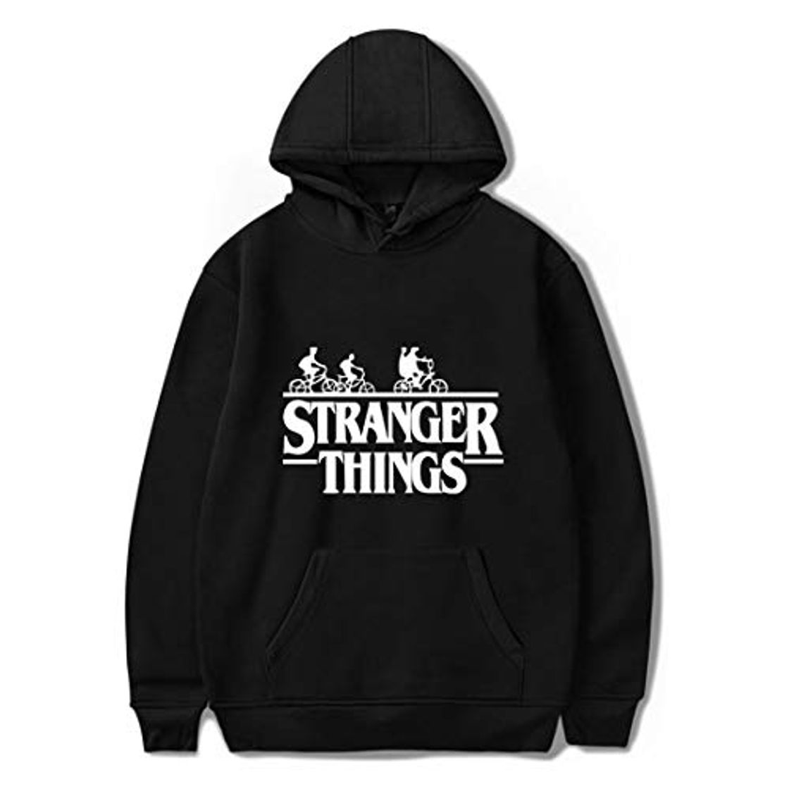 Moda Hombre Mujer Stranger Things Sudaderas con Capucha Hip Hop Deportes Casual Alfabeto Graphic Impresión Sueter Suelto Sweat Sudaderas De Gorro