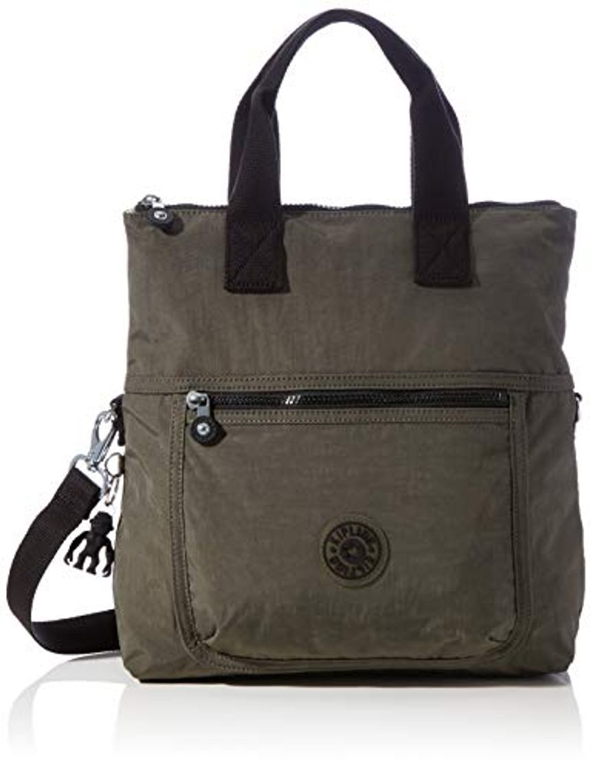 Kipling Eleva, SHOULDERBAGS para Mujer, Moss Verde, 12x31x33 cm