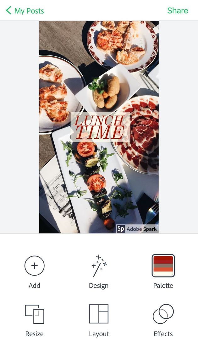 App Adobe Spark Post