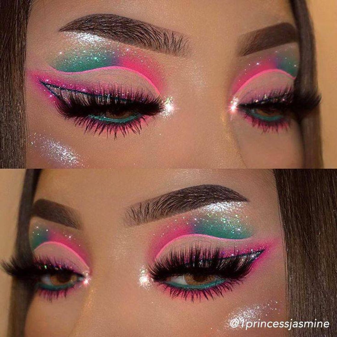 Moda Make Pink and Blue Glitter 💙💕