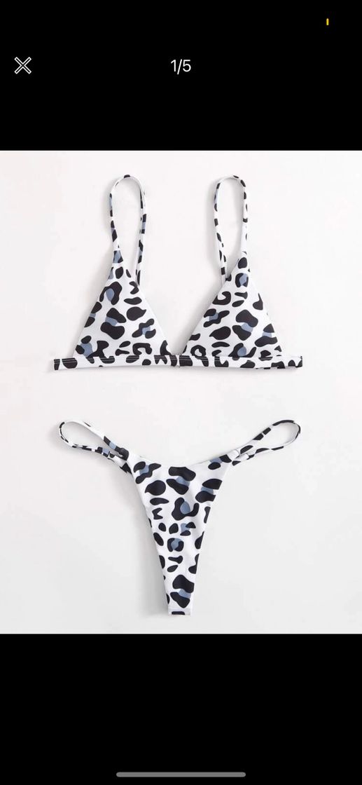 Moda Bikini leopardo blanco