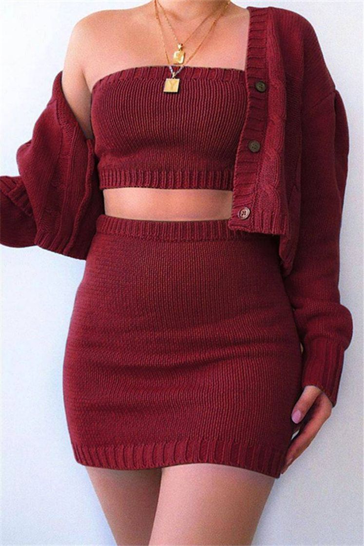 Moda Conjunto vermelho