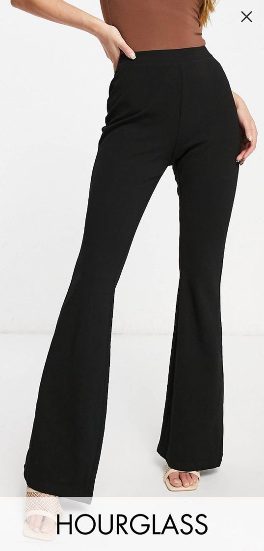 Fashion Pantalones de traje acampanados con corte slim