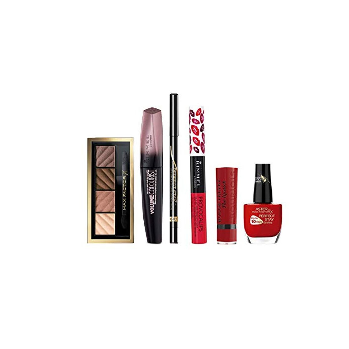 Productos Rimmel London, Max Facto, y Bourjois pack