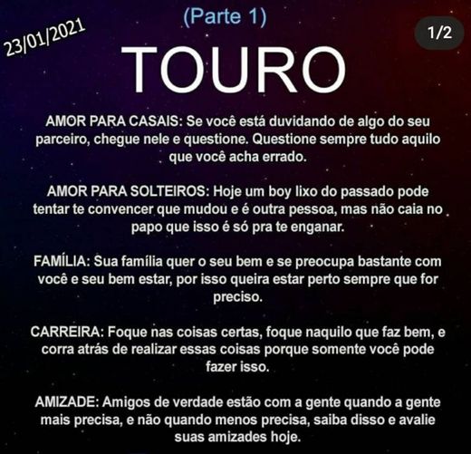 Signo Touro part 1