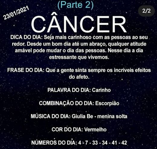 Signo câncer part 2