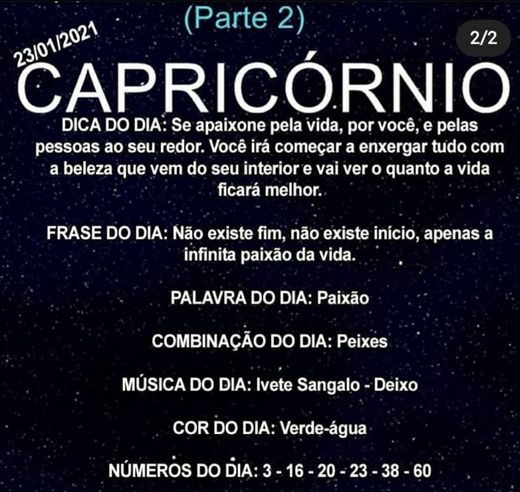 Signo Capricórnio part 2