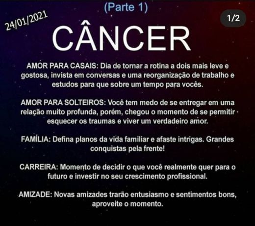 Signo câncer part 1