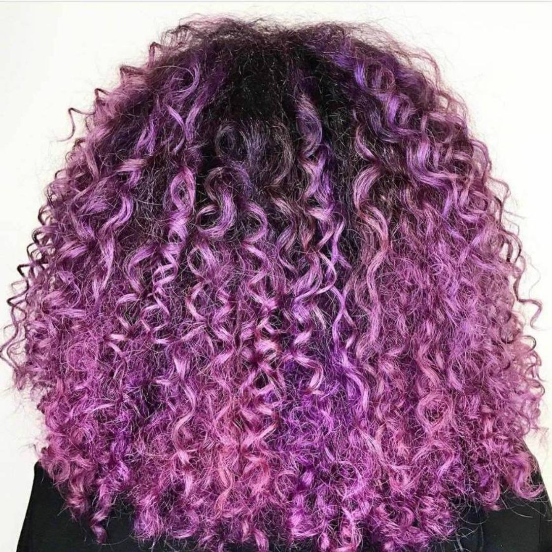 Fashion Cabelo Cacheado Roxo