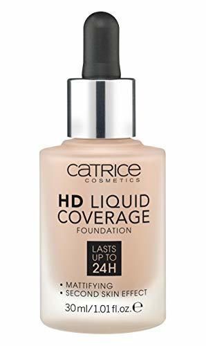 Catrice - base de maquillaje HD Liquid Coverage Warm Beige 40, paquete de