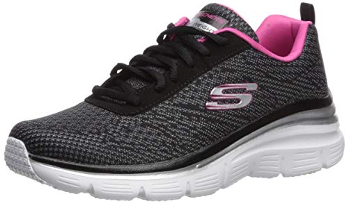 Fashion Skechers Fashion Fit-Bold Boundaries, Zapatillas Mujer, Negro