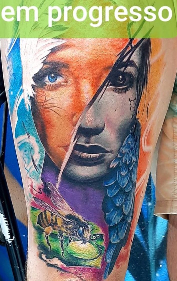 Moda Tatuagem Colorida