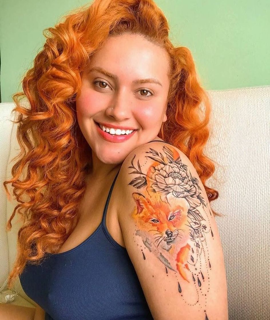 Moda Tatuagem raposa feminina