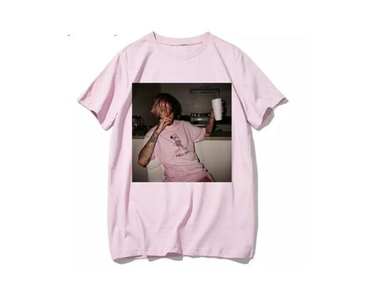 Camiseta rosa lil peep 