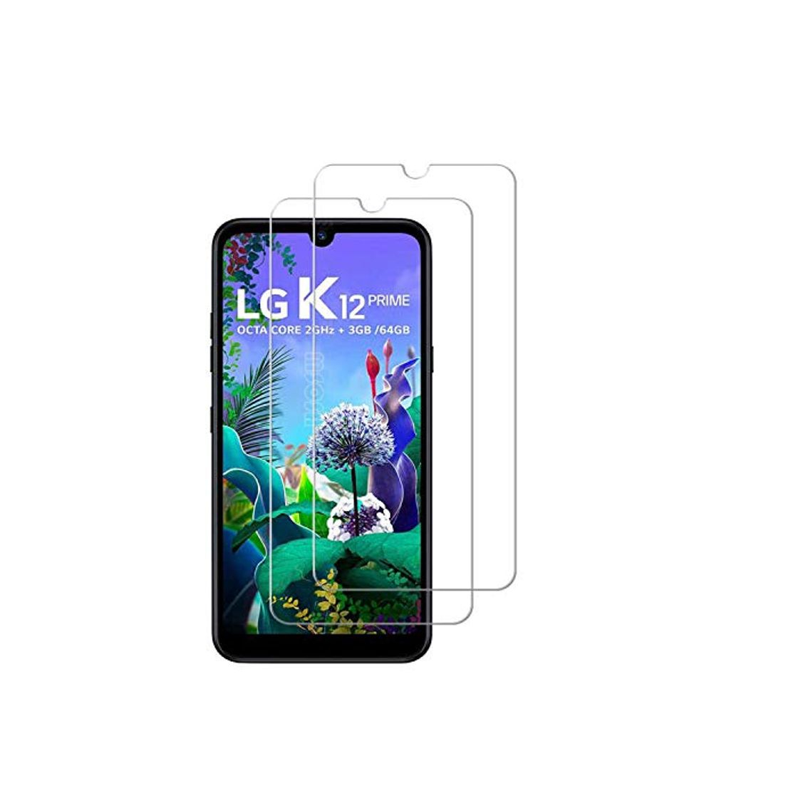 Product MSOSA Compatible con Protector de Pantalla LG K12 Prime