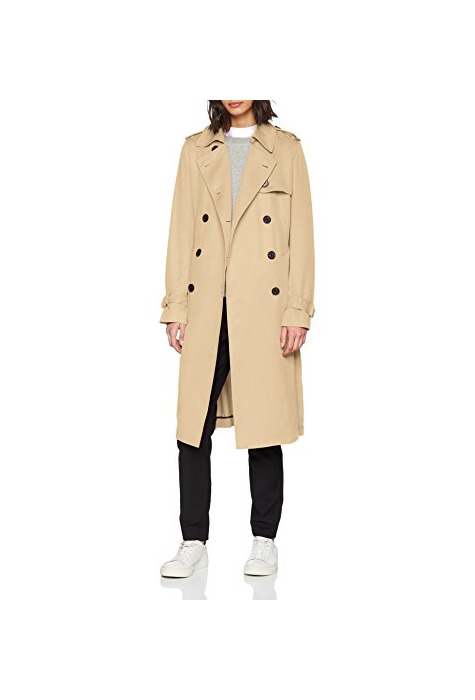 Social Tommy Hilfiger Shawn Trench, Abrigo Mujer, Beige
