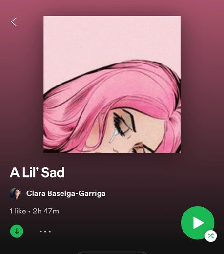 A lil’ sad