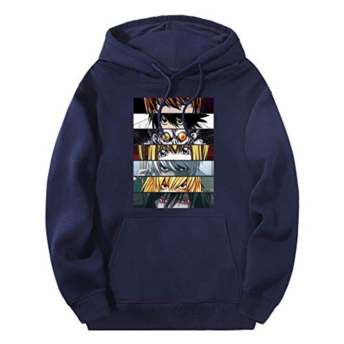 Social Death Note Hoodies Sudadera con Capucha de Lana para Hombre 2020 Jerseys de Lana de Invierno Ropa de Hip Hop Manga Completa Negro Moletom Masculino