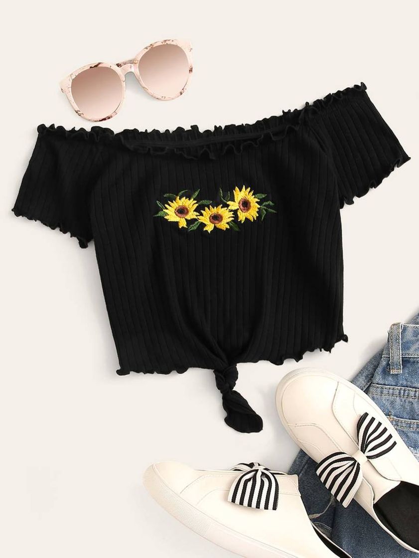 Fashion ✨Moletom com estampa de girassol 🌻 