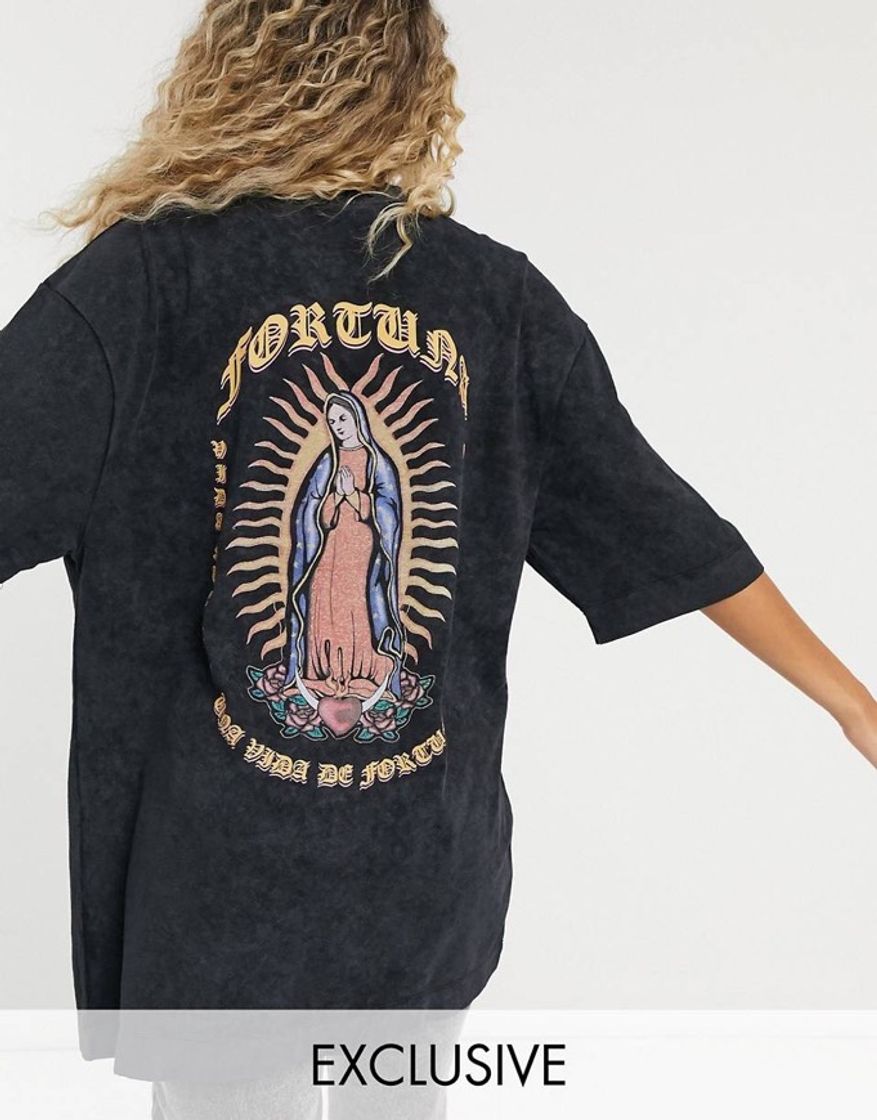 Moda Camiseta teñida virgen