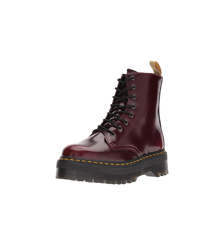 Fashion Dr. Martens 2976 botina vegano rojo cereza Cambridge Cepillo rojo burdeos 21802600,