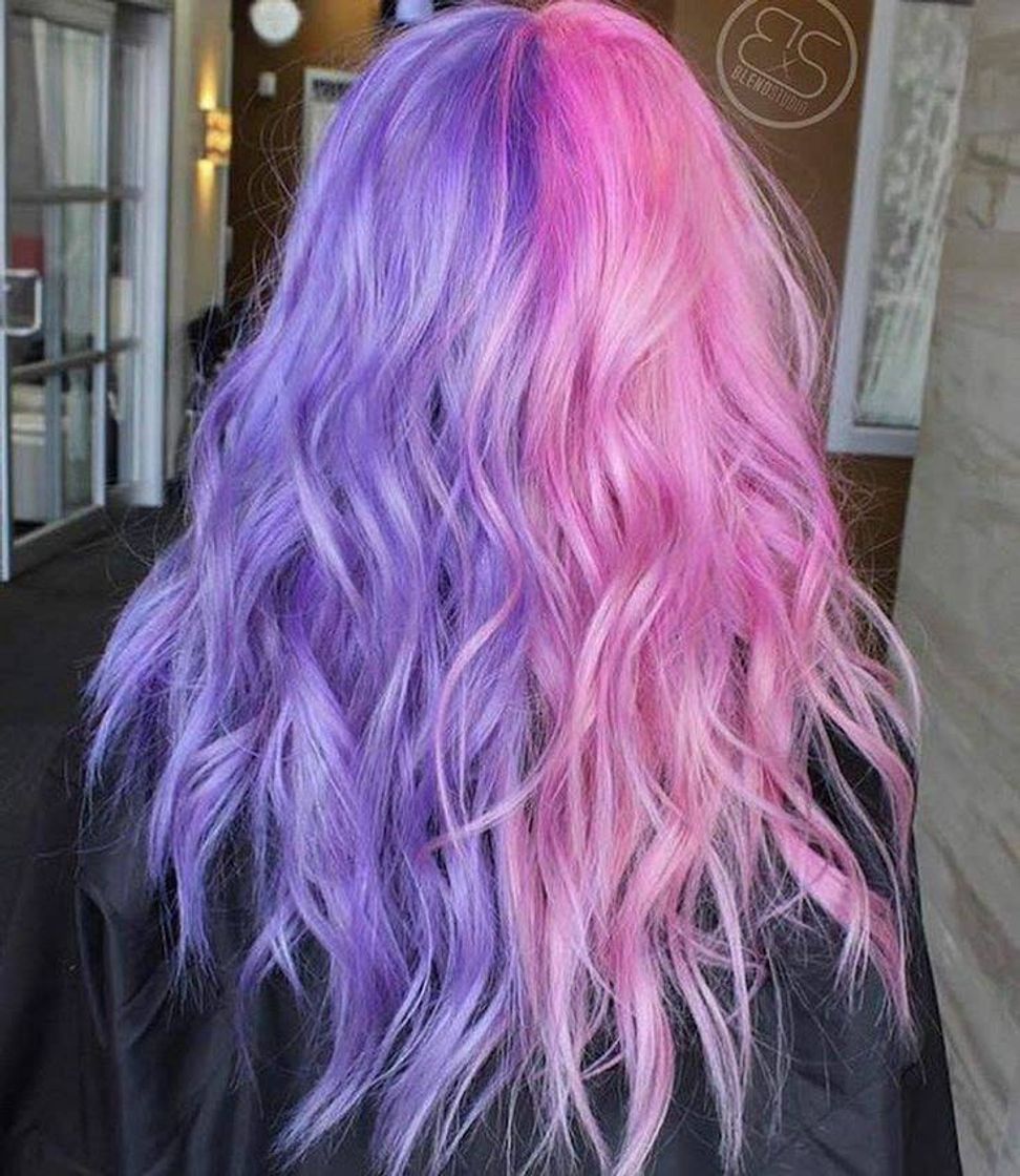 Moda Cabelo liso colorido🧚‍♀️🎀