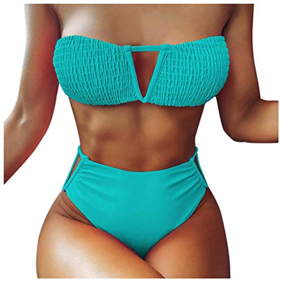 Fashion LANSKIRT Traje de Baño Mujer 2020 Bikinis Mujer Ropa de Playa Arcón Envuelto Trikini Biquini Vikinis Estampadas Flores Trikini Biquini Cintura Alta Ropa de Verano Bohemios