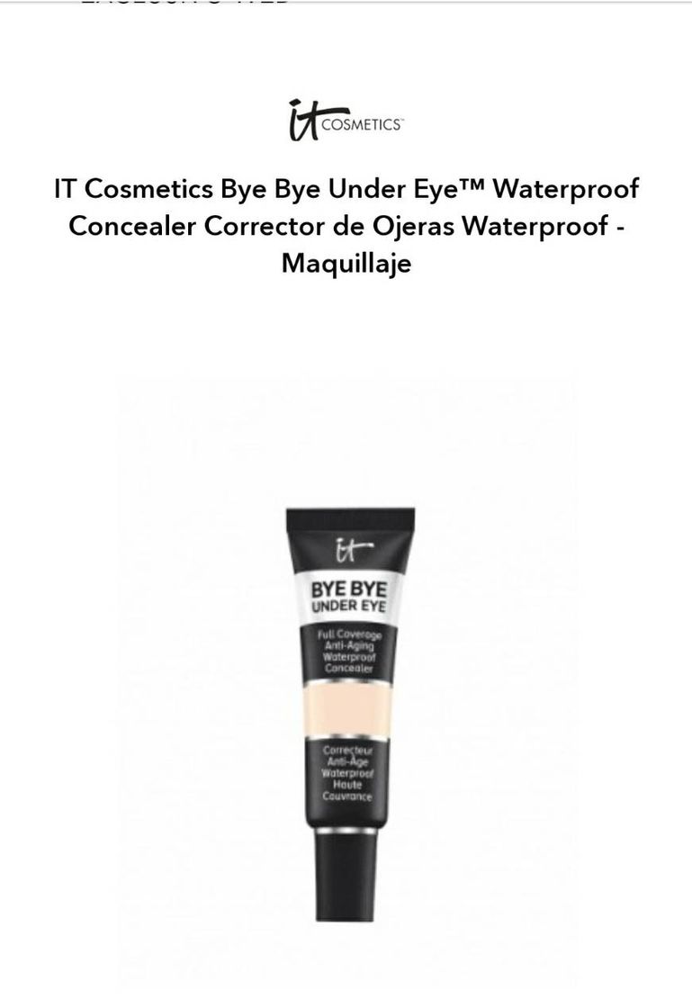 IT Cosmetics Bye Bye Under Eye™ Waterproof Concealer Corrector ...