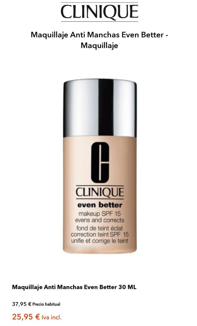 Base maquillaje fluida anti manchas ever better