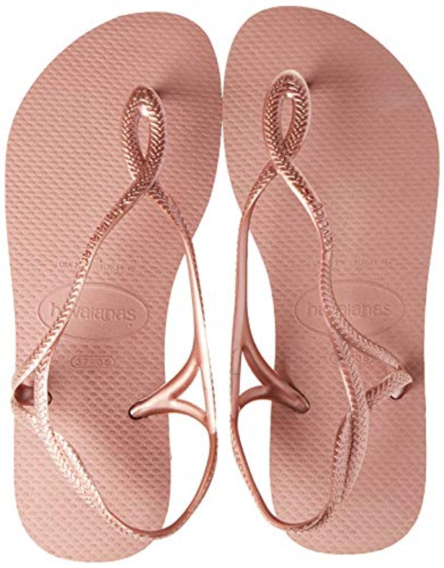 Belleza Havaianas Luna, Sandalias de Talón Abierto para Mujer, Rosa