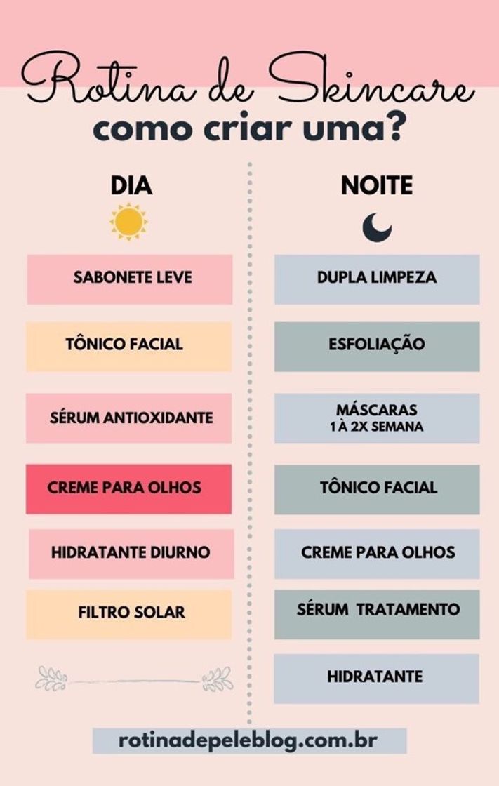 Moda Crie uma rotina de cuidados 🧖🏻‍♀️