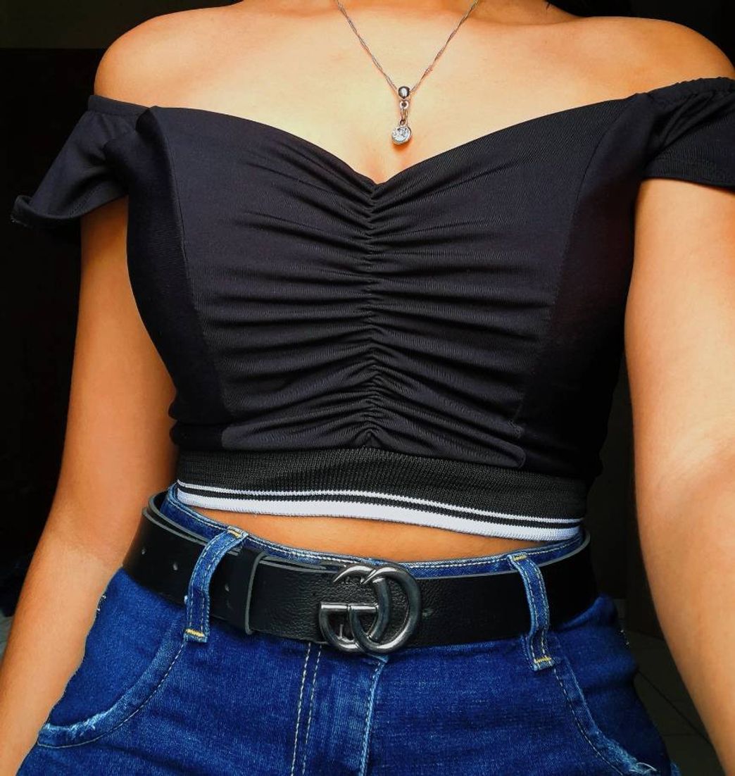 Moda Cropped Black 🌪