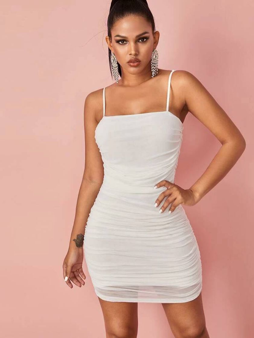 Moda Branco tubo simples