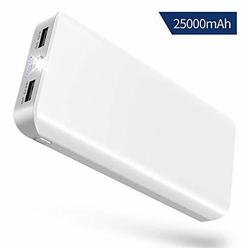 Batería Externa Power Bank 25000mAh Cargador Portátil con Ultra Alta Capacidad