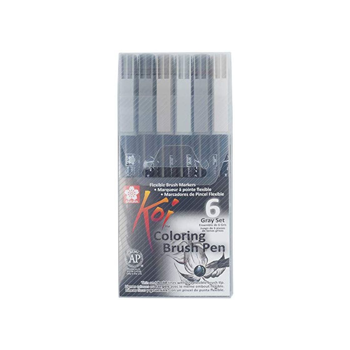 Electrónica Sakura KOI Coloring Brush Set 6 - Pack de 6 rotuladores