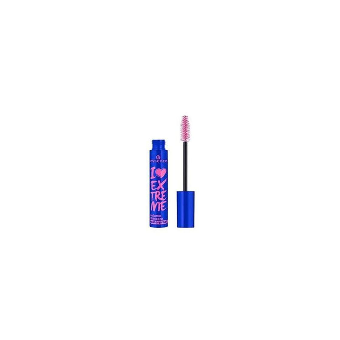 Producto Essence i love extreme mascara volumen resistente agua negra.