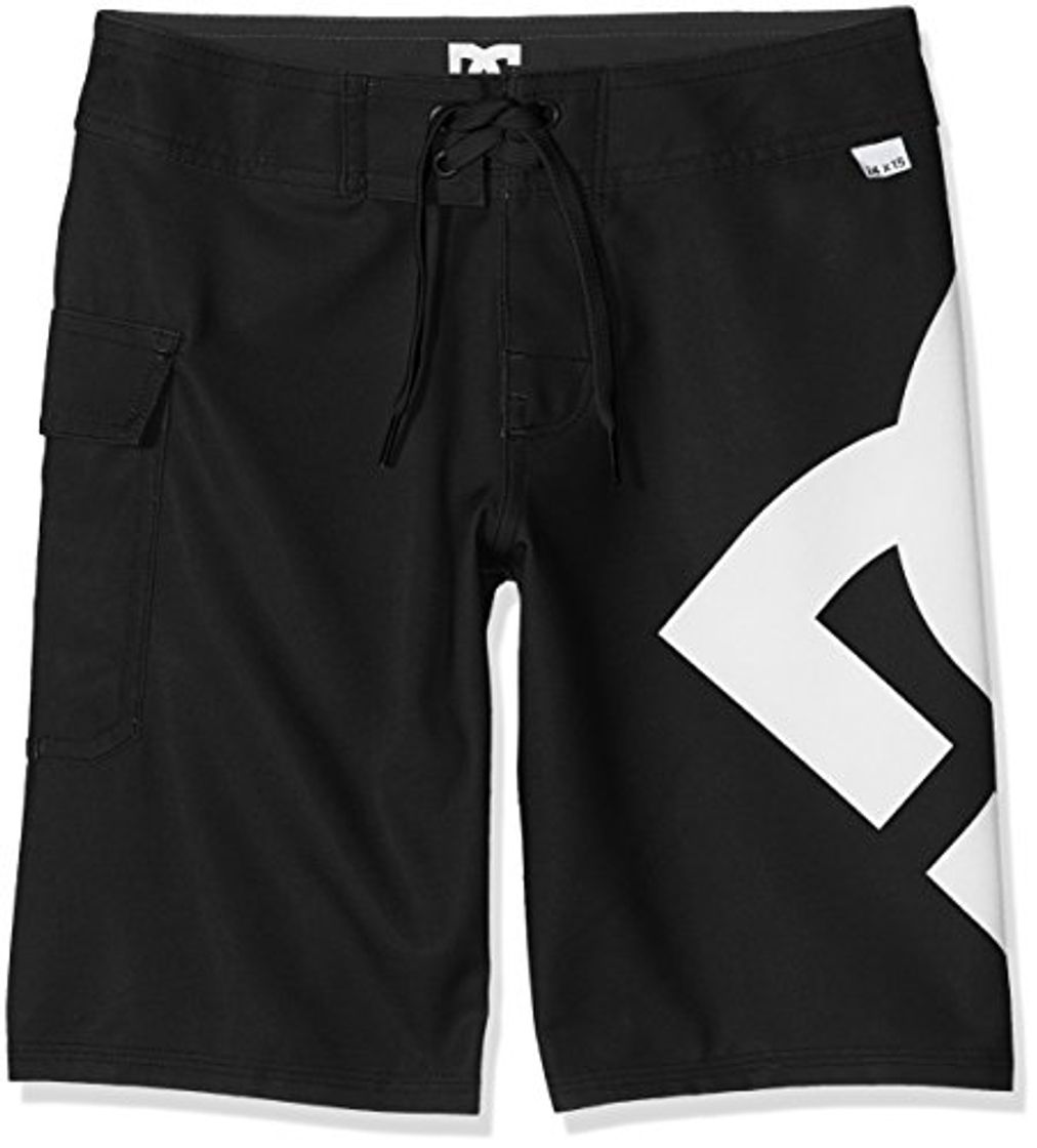 Fashion DC Shoes Lanai 17"-Boardshorts para Chicos Boardshort, Niños, Black, 28