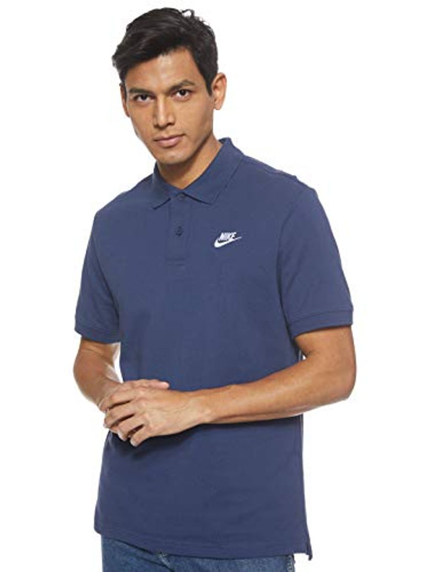 Moda NIKE M NSW CE Polo Matchup Pq Camiseta, Hombre, Midnight Navy/