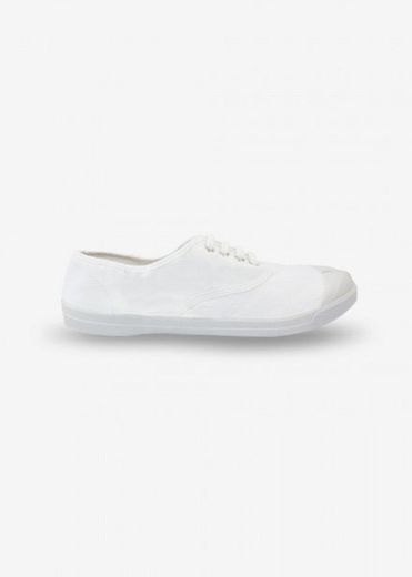 Lace tennis shoes white