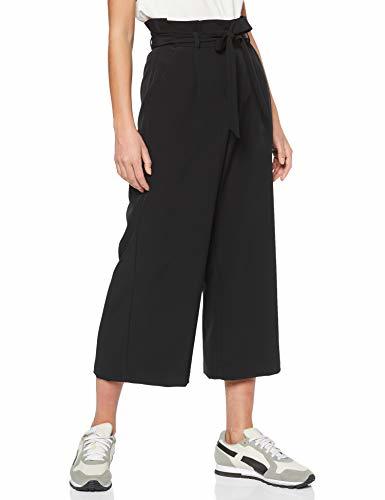 Moda Vero Moda NOS Vmcoco HW Culotte Paperbag Pants Noos Pantalones, Negro Black,